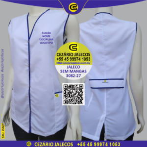 3082-27 Jaleco sem mangas