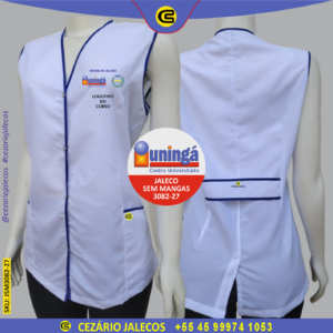 Uninga jaleco sem mangas